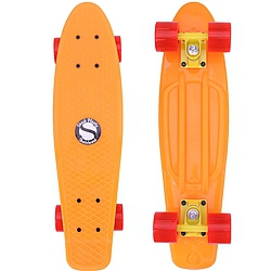 Plastový skateboard Shock orange/yellow/red